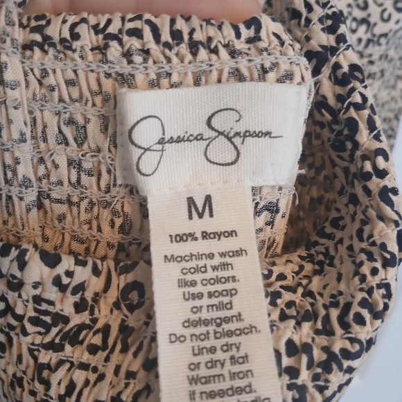 Jessica Simpson Leopard Print Jumpsuit - Wide Leg - Picture 2 of 6